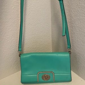 Kate Spade smooth leather crossbody clutch
